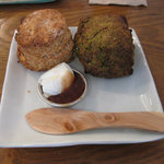 粉花 - デザートセットのスコーン