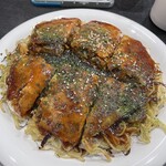 お好み焼 SETO - 料理写真:✅肉玉そば¥864
✅麺ダブル¥108
　※後会計、キャッシュオンリー