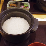 Kishuuno Shizuku - 【ランチ】 唐揚げ定食 \750 土鍋で炊いたごはん一合