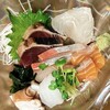 一張羅 - 刺身盛り合わせ（鰹のタタキ、カンパチ、平目、サーモン、アオリイカ、タコ）