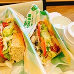 サブウェイ - 料理写真:サルサタコスサンド、サラダチキンサンドセット