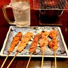 がんばり家 - 皮、せせり、砂肝、もも、ハツ with生レモン酎ハイ