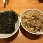 和牛焼肉 Beef Factory73 - 韓国海苔、もやしナムル