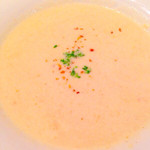 Aux delices de dodine - 今日は新玉ねぎのポタージュ。