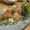 楽房 - サーモン生春巻き
