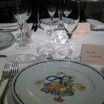 ラ・ロシェル - 予約をして行けばテーブルにはメッセージカードが置いてあります。 