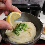 極浄うどん うだま - 2015.4温玉ちく天生醤油