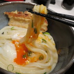 極浄うどん うだま - 2015.4温玉ちく天生醤油