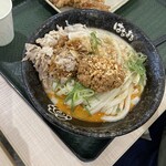 はなまるうどん - 料理写真:2人とも豚しゃぶごま坦々うどん中盛り