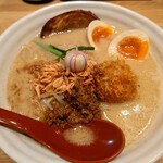 麺場 田所商店 - 料理写真:加賀百万石味噌らーめん、味噌漬け煮玉子、チャーシュー