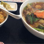Kakura - 広東麺と炒飯のセット