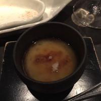 atelier 森本 XEX 鉄板 - 茶碗蒸し？ブリュレ？
                  デザートちゃうで^ ^