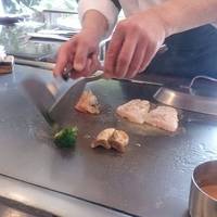 ステーキ池田 - 魚介と海老の鉄板焼き(池田ランチコース)