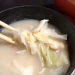 割烹 金藤 - ランチお味噌汁　byまみこまみこ