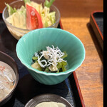 割烹 金藤 - ランチサイド　小松菜油揚げしらす　　byまみこまみこ