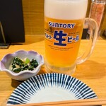 なかなか - まずは生とお通し
