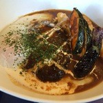 La Kasuga - Bランチ　ハンバーグステーキカレー　アップ