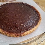 cafe　Iris - 焼きたてのチョコのタルト