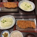 とんかつ 濵かつ - 料理写真:手前1,000円ランチ・奥29の日1,360円御前