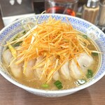 らーめん花楽 - 料理写真:味噌チャーシュー麺1160円・辛ネギ200円 LINEクーポン利用で100円割引