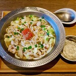 つるとんたん UDON NOODLE Brasserie - 明太もつ鍋のおうどん3玉無料