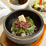 焼肉 平城苑 - 石焼き牛タンガーリックライスセット