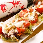 フィッシュ オン ディッシュ ロリー - 蟹とトマトとモッツァレラのサラダ