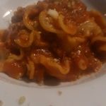 アンティキサポーリ - マファルディーネ 仔羊と豚のラグー トマトソース