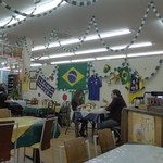 ブラジル家庭料理　RODEIO　grill 大泉店 - 店内。手作りのデコレーションがアットホーム感でていてとてもいいですね～☆