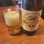 中華料理 萬福 足立屋 - ドリンク写真:一番搾り