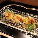 横浜うかい亭 - オマール海老とホワイトアスパラのミモザ風