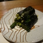 こふく - 花わさび海苔巻き。
