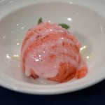 ラ・フレッチャ - 2013/3 Dolce　イチゴのソルベ練乳ソース　