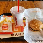 バーガーキング - ドリンク写真:スモーキーテリヤキバーガーのセット