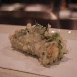 天ぷら　酒菜　醍醐 - ウニを大葉でくるんでます★