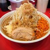 千里眼 - ラーメン(250g) ¥1,050・コール：ニンニク、ヅケアブラ、辛揚げ