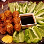 田内屋 - 料理写真:生ピーマンとつくね