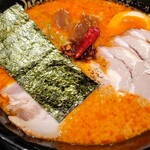 らあめん花月嵐 - 嵐げんこつバリ辛チャーシューメン