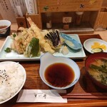 別館 すが井 - 天ぷら定食　1250円