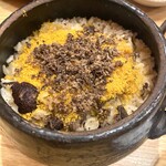 ほ志の - 和牛しぐれ煮 からすみ トリュフの炊き込みご飯