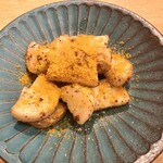 ほ志の - 長芋のにんにくバターソテー からすみがけ