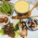 角上魚類 - 料理写真:買ったモノで・・・盛り合わせ♬
