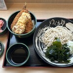 江戸切りそば ゆで太郎 - 料理写真:得ランチ のり弁(アジフライ)