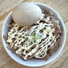 いわき食堂 - チャーマヨ丼200円と味たまご100円