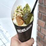 エーデルカフェ - 期間限定・抹茶とわらび餅のクレープ