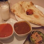 Authentic South Indian Cuisine Sri Balaj - ２カレーセット(\1050)＋ラッシー（通常\200)