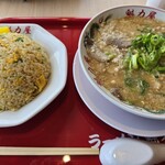 京都北白川ラーメン魁力屋 - 並チャーハン　コク旨ラーメン