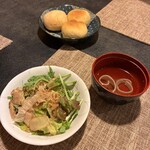 ニーニャニーニョ 桜小町 - 美容セットのサラダとスープ