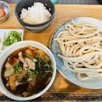 武蔵野うどん 澤村 - 肉汁うどん＆宝玉たまごの玉子かけごはん
