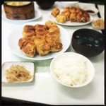 ホワイト餃子 - 焼餃子15個の定食